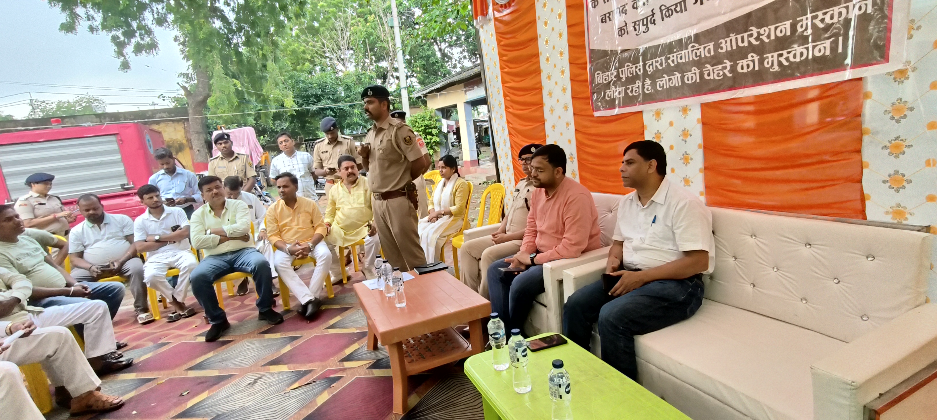 दशहरा पर्व को लेकर चंडी थाना परिसर में शांति समिति की बैठक अधिकारियों ने दिए कई अहम निर्देश
